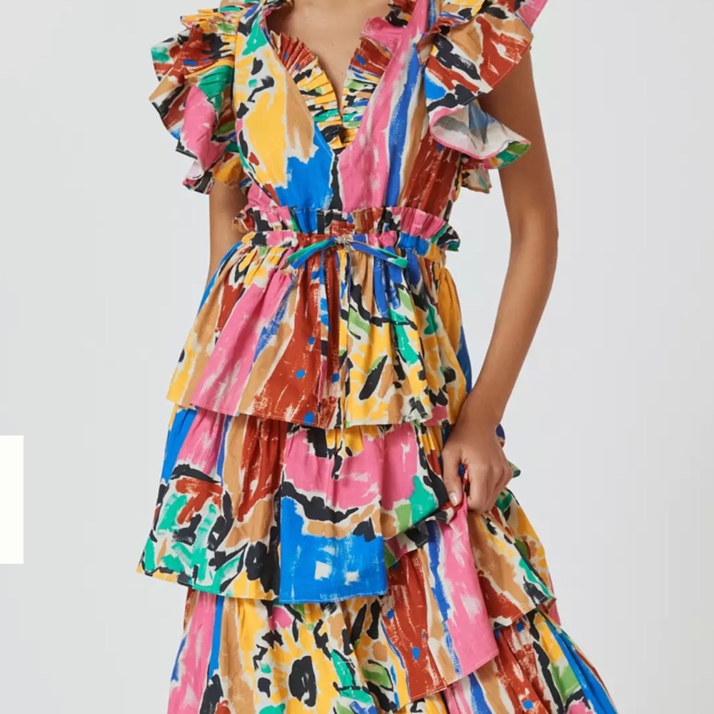 Love the Label Mix Print midi dress